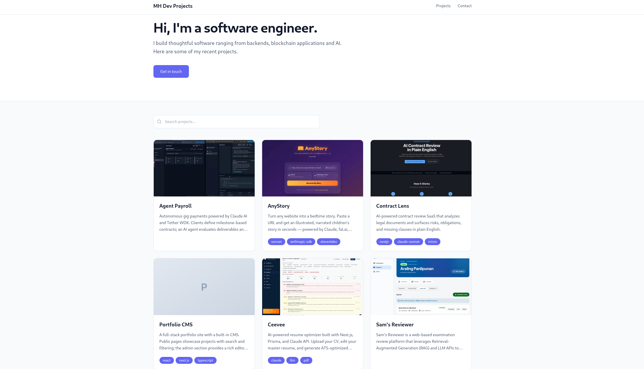 Portfolio CMS